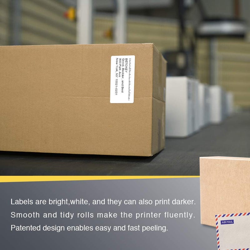 BETCKEY - 3" x 1.5" (76 mm x 38 mm) Barcode Shipping & Address Labels Compatible with Zebra & Rollo Label Printer,Premium Adhesive & Perforated [10 Rolls, 9500 Labels] - Image 5